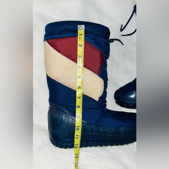 Vintage Colorblock Snow Moon Puffer Boots sz 9 - Picture 10 of 12